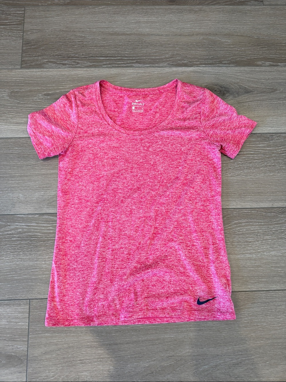 Nike Women's Heathered Pink Short Sleeve Performance Tee